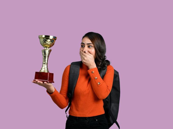 founder after receiving India Startup Award